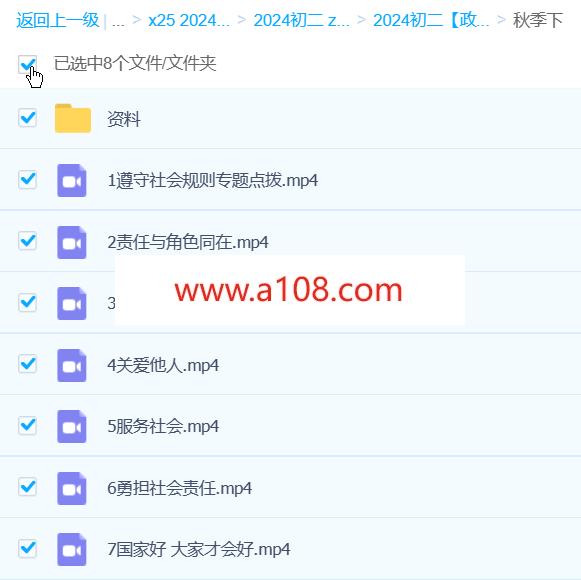 樊帅 2024初二政治 A+秋季班