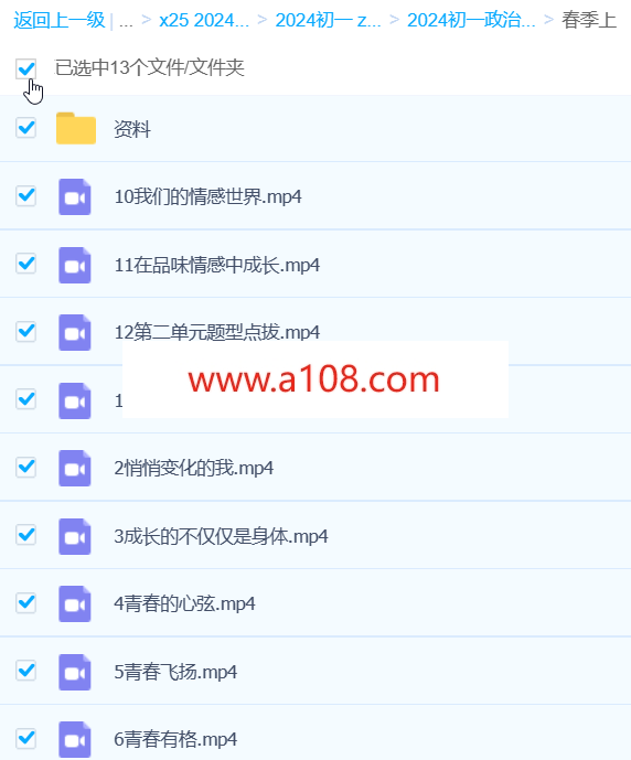 2024初一政治 樊帅 A+ 春季班